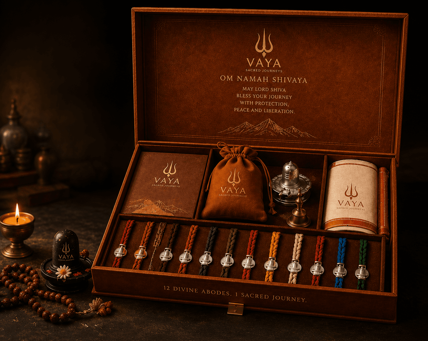 VAYA 12 Jyotirling Pooja Hamper with sacred offerings